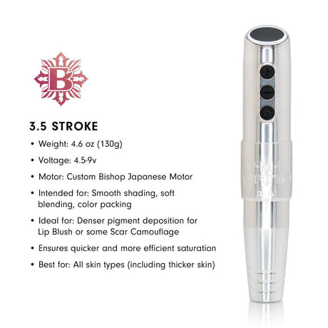 Bishop PMU Wand Silver Wireless Machine Kit - BVShop