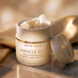 Brow Daddy Miracle Balm 30g twist-dispense jar for brow, lash, and PMU care