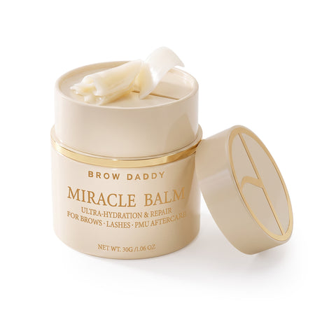 Brow Daddy Miracle Balm 30g jar for professional brow and lash care
