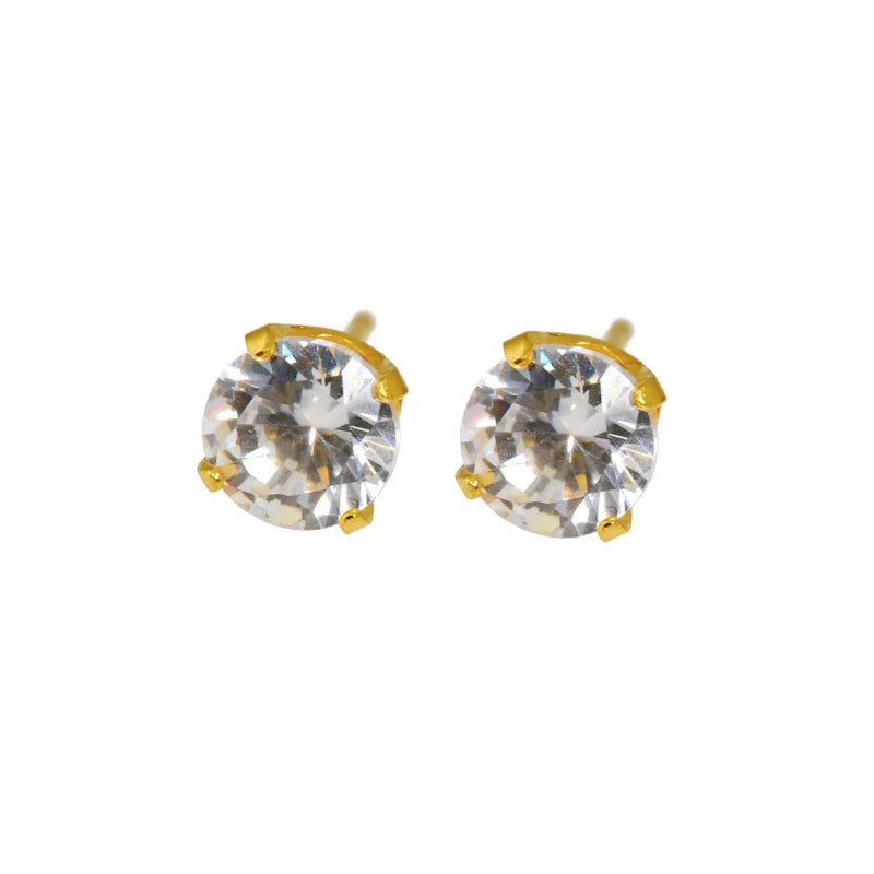 Caflon® Sterile Gold Plated Earrings Cubic Zirconia - BVShop