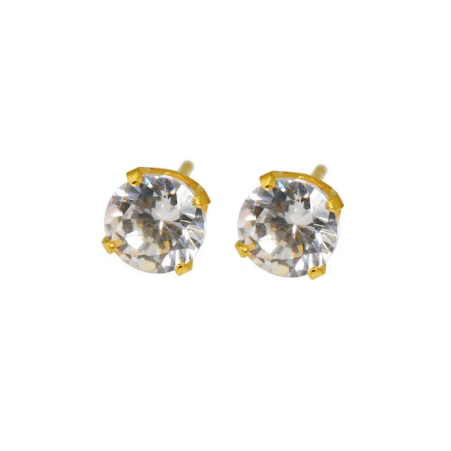 Caflon® Sterile Gold Plated Earrings Cubic Zirconia - BVShop