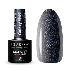 CLARESA Gel polish Galaxy Black 5g - BVShop