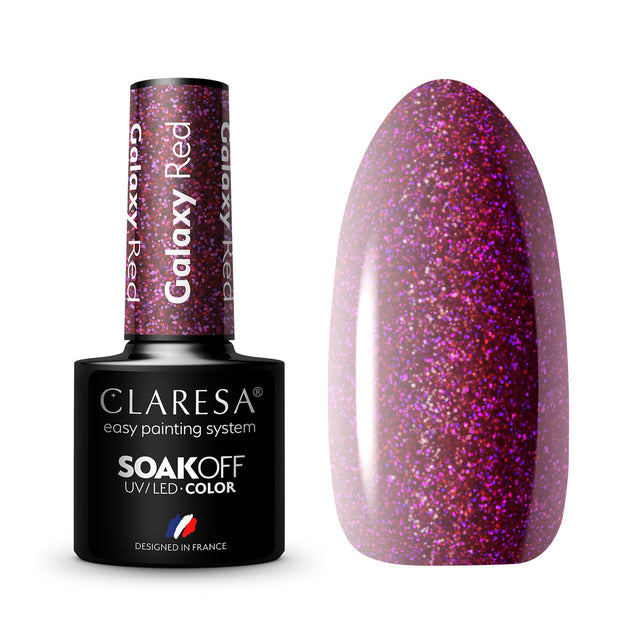 CLARESA Gel polish Galaxy Red 5g - BVShop