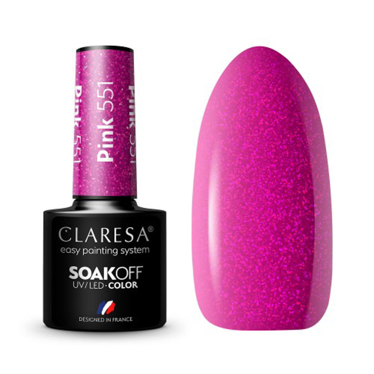 CLARESA Hybrid nail polish PINK 551 -5g - BVShop