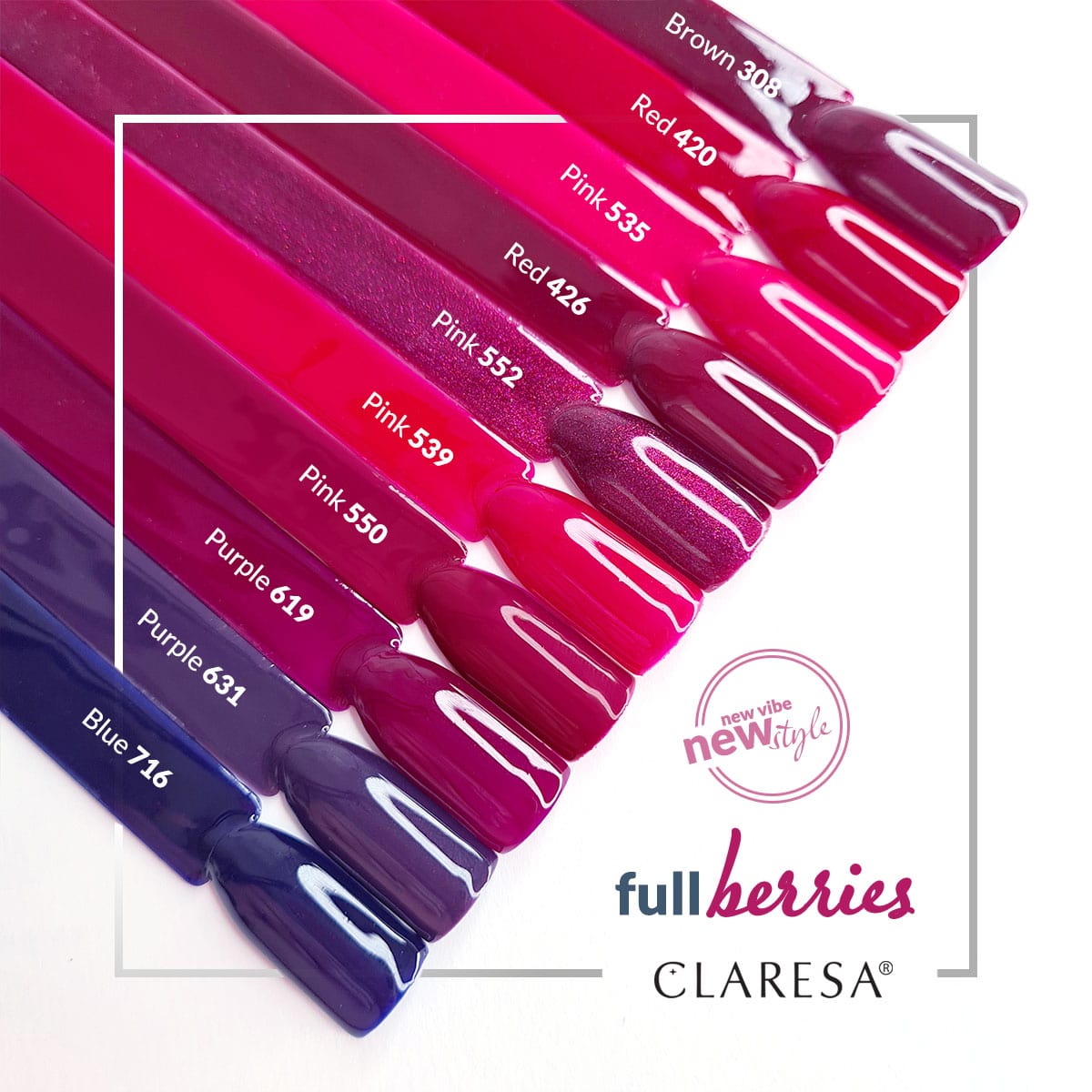 CLARESA Hybrid nail polish RED 420 -5g - BVShop