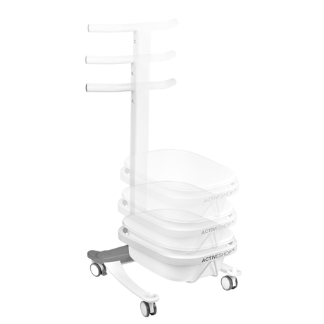 Comfort pedicure tray on wheels with lift function - BVShop