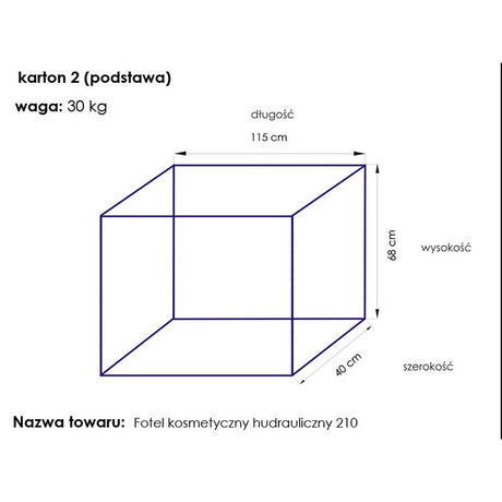 Cosmetic chair hyd. a 210 is white - BVShop