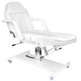 Cosmetic chair hyd. basic 210 white on wheels - BVShop