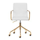 Cosmetic chair QS-OF211G gold light grey - BVShop
