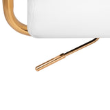 Cosmetic chair QS-OF211G gold white - BVShop