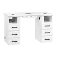 MOMO L01 cosmetic desk with dust absorber, part of beauty salon furniture, featuring a sleek, functional design for professional use.