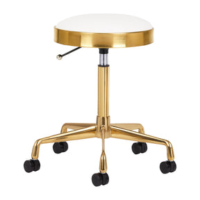 COSMETIC STOOL H7 GOLDEN WHITE - BVShop