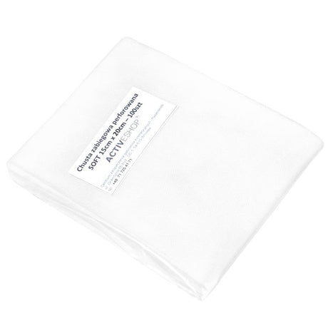 Disposable surgical scarves, perforated, 100 pieces 15x20 cm white - BVShop