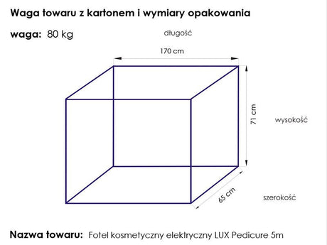 Electric cosmetic chair lux pedi 5m - BVShop