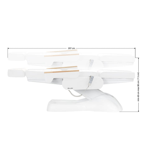 Electric cosmetic chair SILLON Lux 273b 3 motors white - BVShop