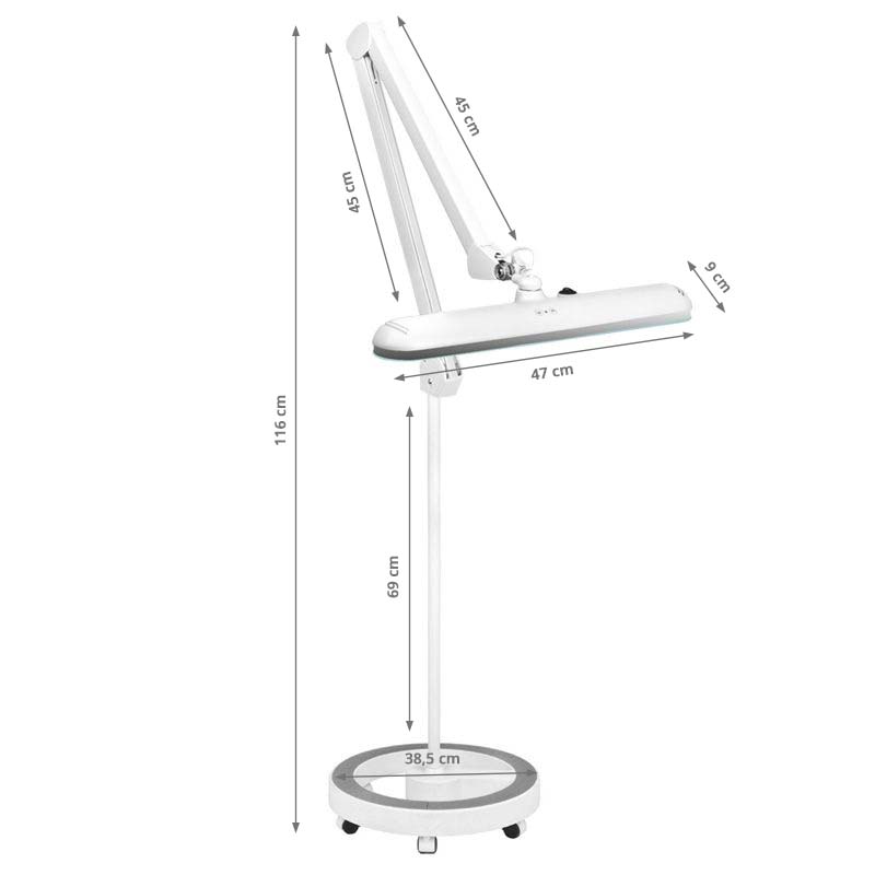 Elegant 801-l LED workshop lamp with a reg. white light intensity - BVShop