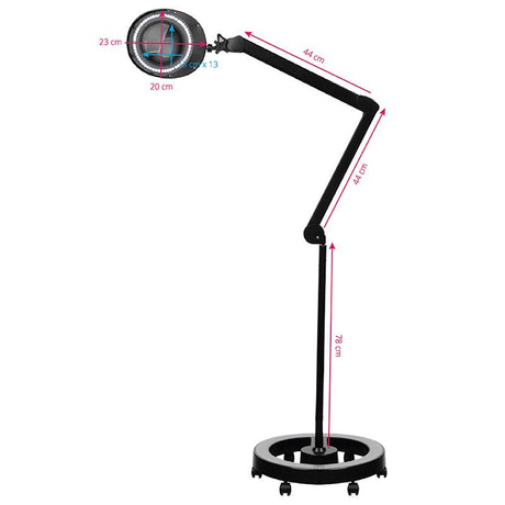 Elegante 6025 60 LED SMD 5D Black magnifier lamp with a tripod - BVShop