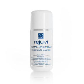 Rejuvi Eye Makeup Remover 120ml bottle for gentle, oil-free eye makeup removal