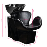 Gabbiano amsterdam hair wash unit black / black bowl - BVShop