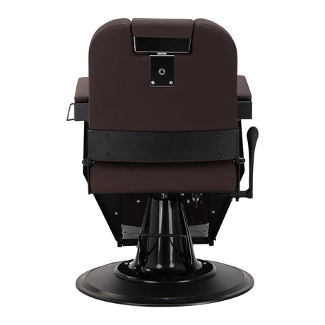 Gabbiano barber chair Bruno with black frame Brown - BVShop
