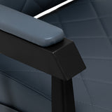 Gabbiano barber chair Bruno with black frame Graphite - BVShop