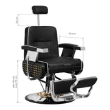 Gabbiano Barber Chair Livio black - BVShop