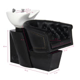 Gabbiano black hairdressing wash unit London - BVShop