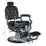 Gabbiano Ernesto barber chair in black - BVShop