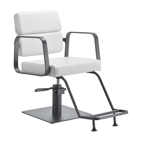 Gabbiano hairdressing chair Porto gray white - BVShop