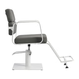 Gabbiano hairdressing chair Porto white gray - BVShop