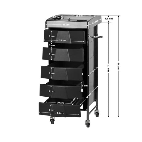 Gabbiano hairdressing helper 008 black - BVShop