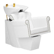 Gabbiano hairdressing wash unit Berlin gold white - BVShop