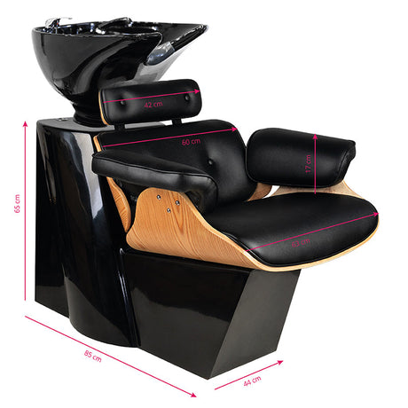 Gabbiano hairdressing wash unit florence black - BVShop