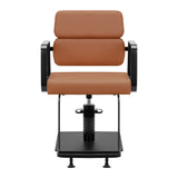 Gabbiano Porto hairdressing chair black orange - BVShop