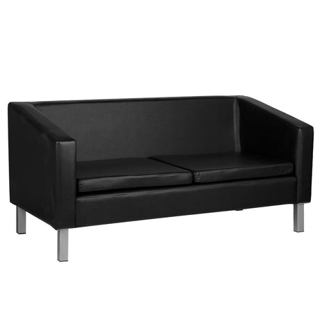 Gabbiano sofa for waiting room bm18003 black - BVShop
