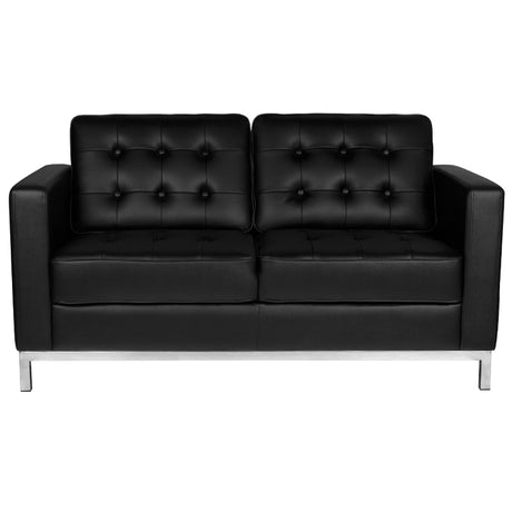 Gabbiano sofa for waiting room bm18019 black - BVShop