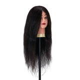 Gabbiano WZ1 hairdressing training head, natural hair, color 1#, length 20" - BVShop