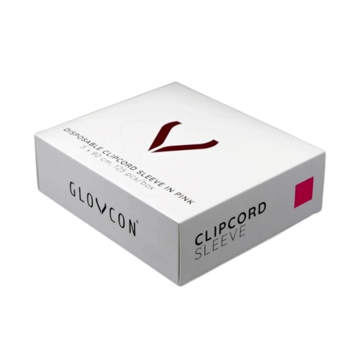 Glovcon Clip Cord Sleeve Pink 5x80cm 125pcs - BVShop