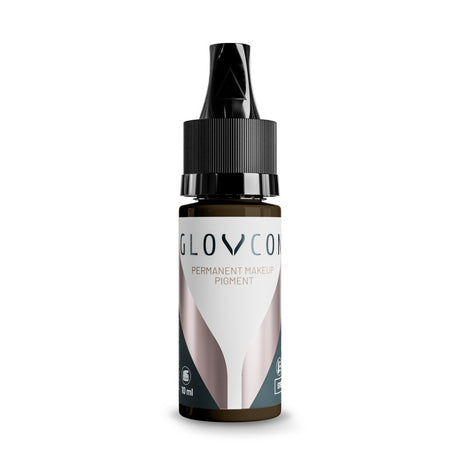 GLOVCON PMU Ash Brown medium brow pigment with olive undertone