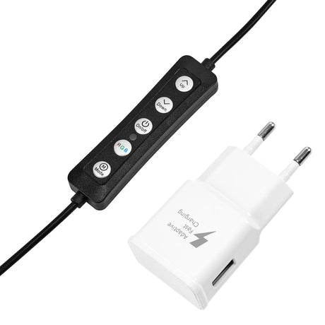 GLOW 10" bsc RGB ring lamp with 10W tripod - BVShop