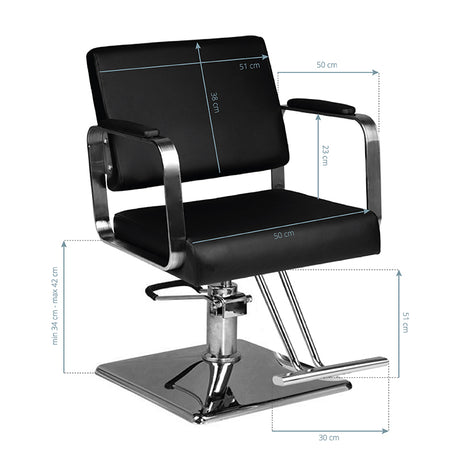 Hair system hs202 barber chair black - BVShop