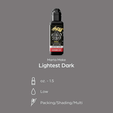 Kuro Sumi Imperial Tattoo Ink Lightest Dark 44ml - BVShop