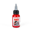 Red End 30ml hair dye bottle from Vice Colors with vibrant red color and sleek packaging.