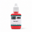 Li Pigments Red Lip 3 bottle on white with a natural shadow