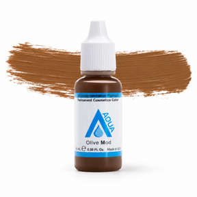 Li Pigments Aqua Olive Mod Pigment 15ml — bottle with colour brushstroke