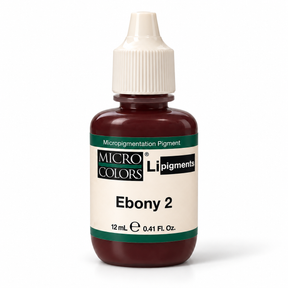 Li Pigments Micro Colors Ebony 2 Pigment 12ml — bottle on white background with soft shadow