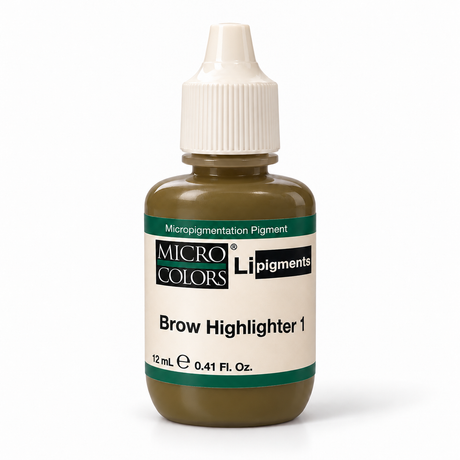 Li Pigments Micro Colors Brow Highlighter 1 Modifier 12ml — bottle on white background with soft shadow