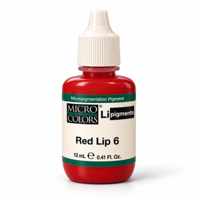 Li Pigments Micro Colors Red Lip 6 Pigment 12ml — bottle on white background with soft shadow
