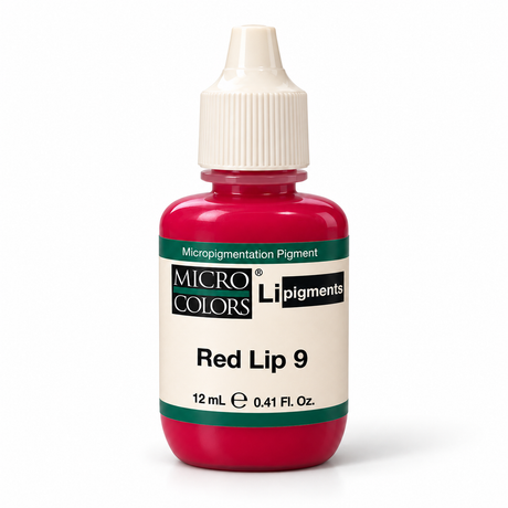 Li Pigments Micro Colors Red Lip 9 Pigment 12ml — bottle on white background with soft shadow