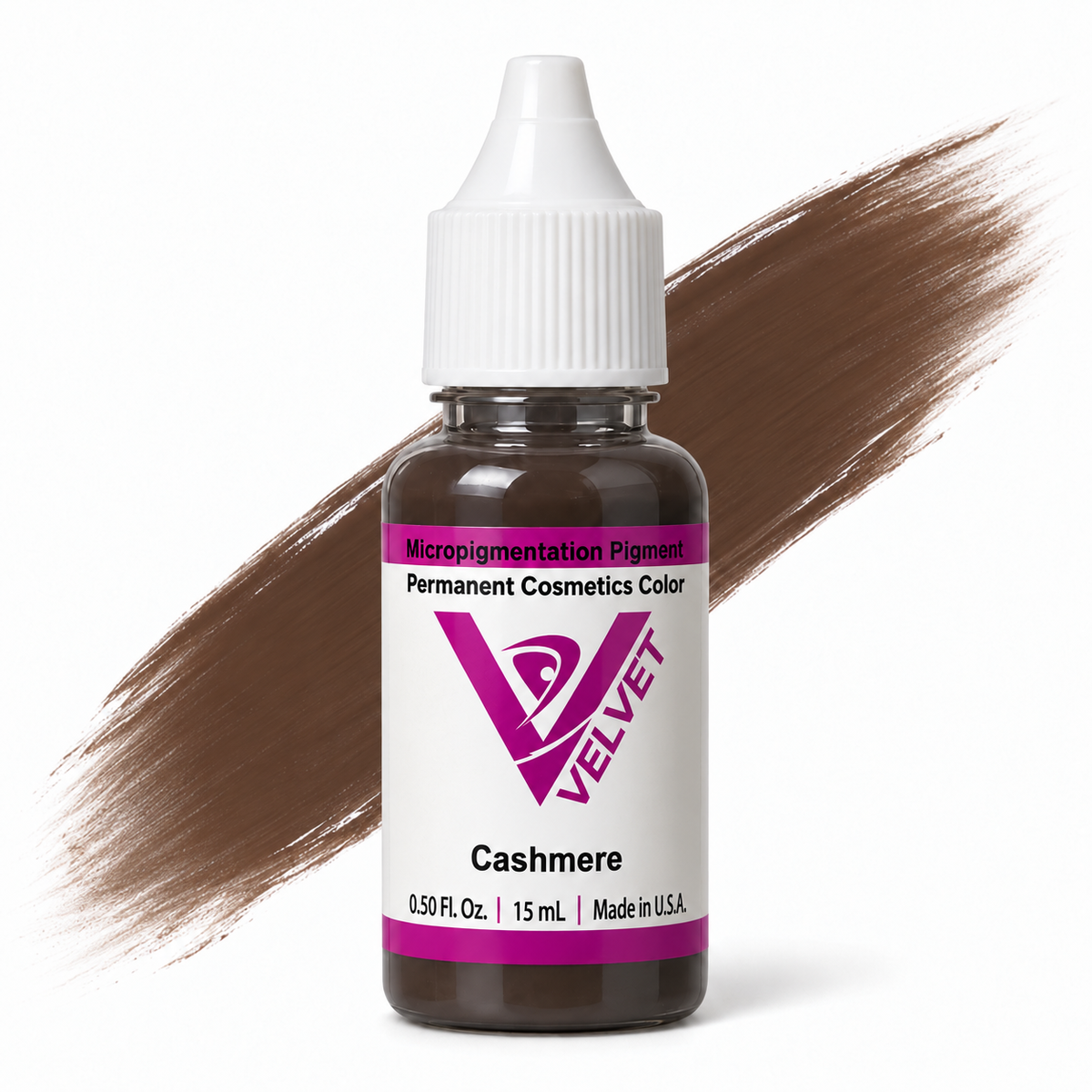 Li Pigments Velvet Cashmere Pigment 15ml - bottle with liquid pigment colour swipe